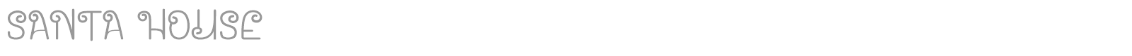 Santa House font preview